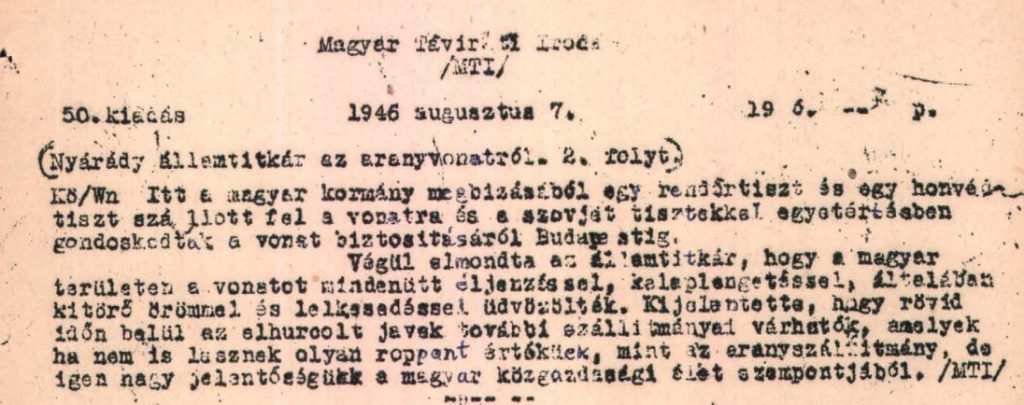 aranyvonat